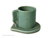 Ceramic Designer Coffee Cup CRMA-102 Asia Green