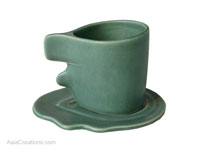 Ceramic Designer Coffee Cup CRMA-103 Asia Green