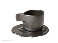 Ceramic Designer Coffee Cup CRMA-101 Metal Black