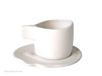 Ceramic Designer Coffee Cup CRMA-101 Soft White
