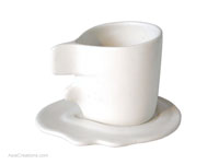 Ceramic Designer Coffee Cup CRMA-103 Soft White