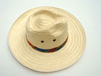 HATU-B102 - Bamboo Sun Hats: Unisex bamboo hat with colored bamboo ribbon, wholesale directly from Thailand, manufacturer exporter