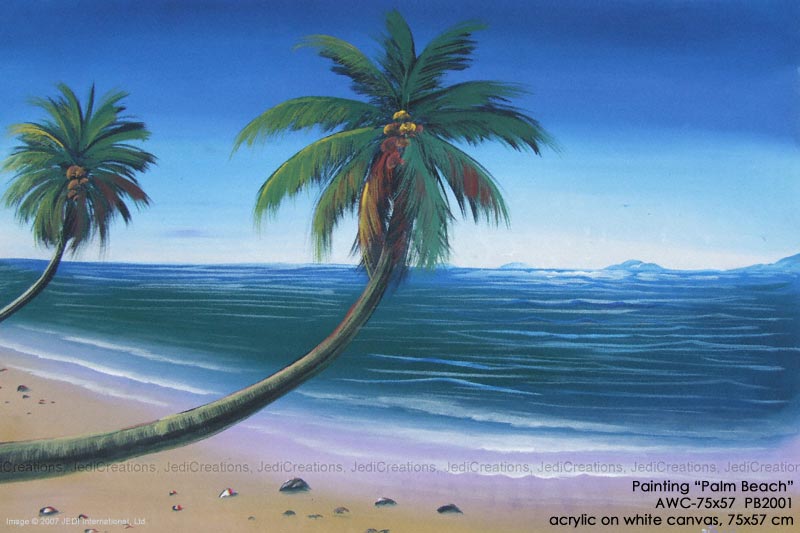 Beach Sunset Paintings. Palm Beach - PB2001