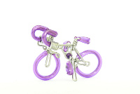 Wholesale Mini Wire Art Road Racing Bikes - Purple