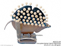 WOCO-109 - Porcupine Name Card & Pencil Box - innovative wholesale wood, coconut, manufacturer exports JediCreations