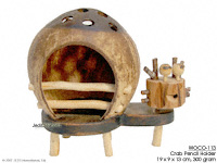 WOCO-113 - Crab Pencil Holder - innovative wholesale wood, coconut, manufacturer exports JediCreations