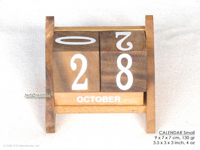 Small Calendar: wholesale wooden games, manufacturer exports, Thailand