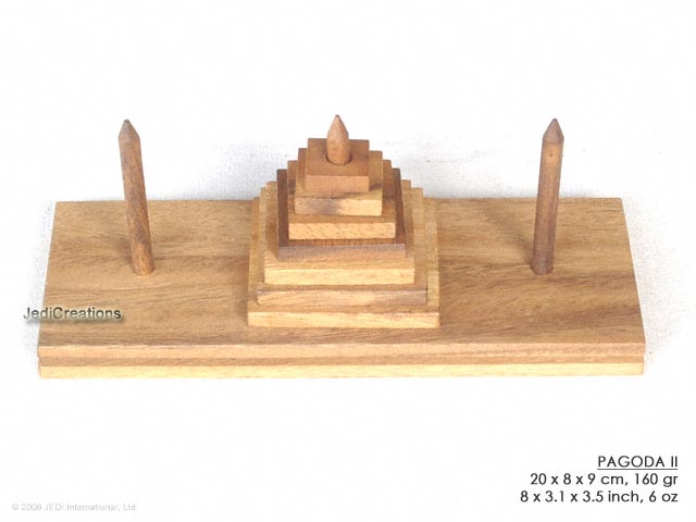 Pagoda II: wholesale block puzzles, manufacturer exports, Thailand