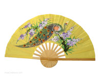 FULL VIEW: FANWA-GS112 - Hand Painted Asian Wall Fans - Wholesale, Manufacturer Artisans Thailand