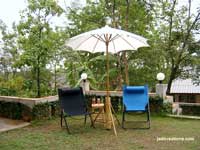 Cotton Canvas Bamboo Garden Parasols - PARASA-60X - patio parasols manufacturer, wholesale from Thailand manufacturer