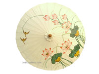 Parasol canopy design: "Lotus Birds"