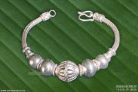 LANNASIL-BR102 Spheres Silver Bracelets; handmade in Thailand
