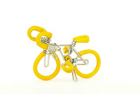 Wholesale Mini Wire Art Road Racing Bikes - Yellow