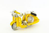 Wholesale Mini Wire Art Scooters - Yellow