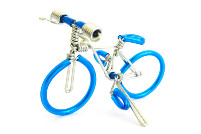 Compare size: LARGE version of the mini wire art mountain bike.